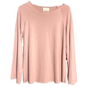 Fantastic Fawn Flare Sleeve Top Pink (Size M)